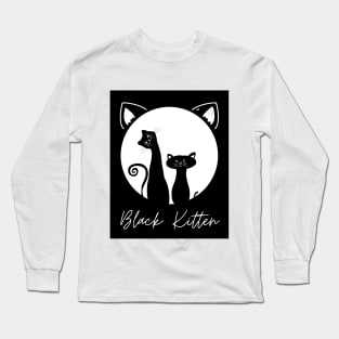 Black Kitten Long Sleeve T-Shirt